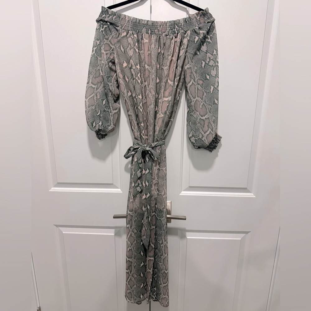 H&M maxi print dress